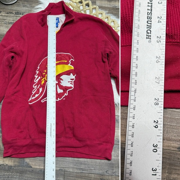 Starter USC California Trojans 1/4 Zip Pullover Top - Picture 10 of 10